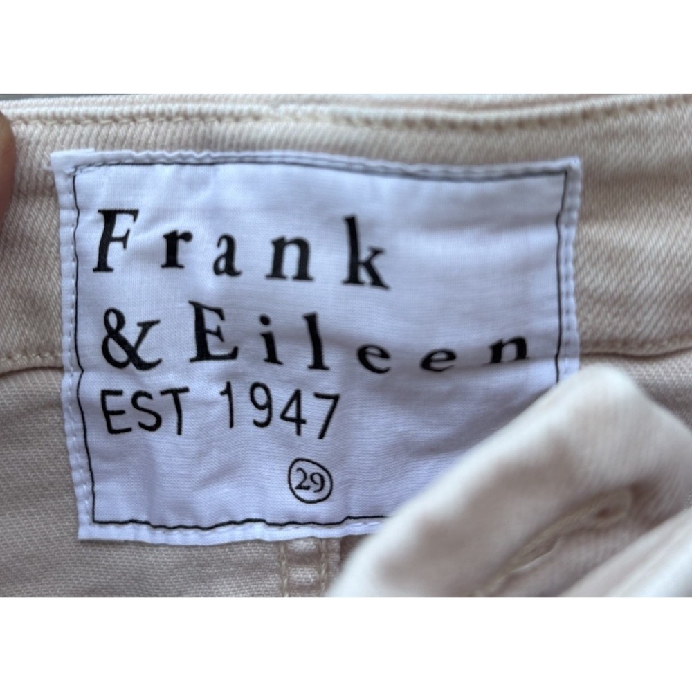 Frank & Eileen Derry Signature Jean Stonewash Pink 29 Raw Hem Slim Straight